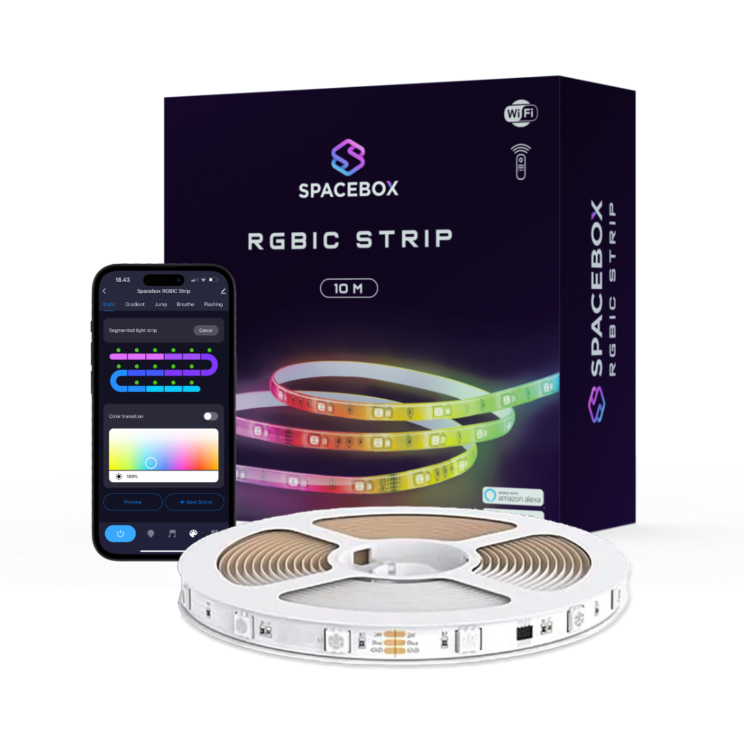 Spacestrip RGBIC WiFi LED Strip 10M